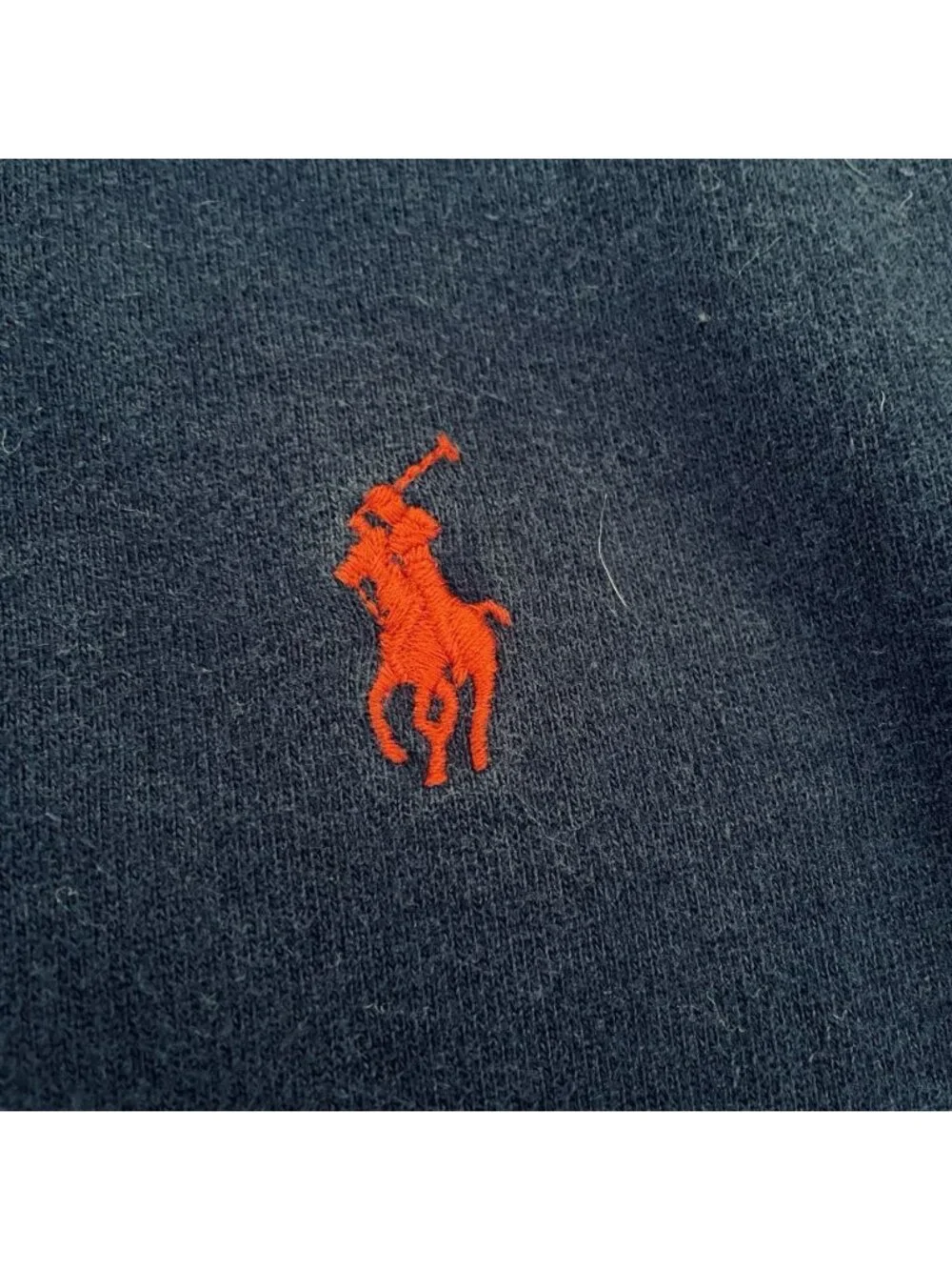 VTG Polo Ralph Lauren Full Zip Fleece Hoodie Men's XL Navy Blue Hype PRL 90’s